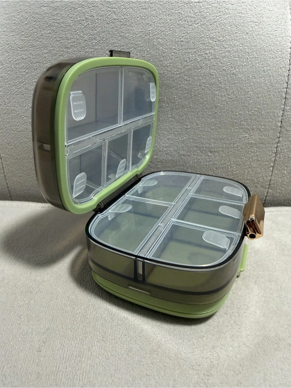 Green Stackable Food Storage Container with Secure Clip
